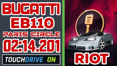 Asphalt 9 BUGATTI EB110 Car Hunt Riot Touchdrive Paris Circle