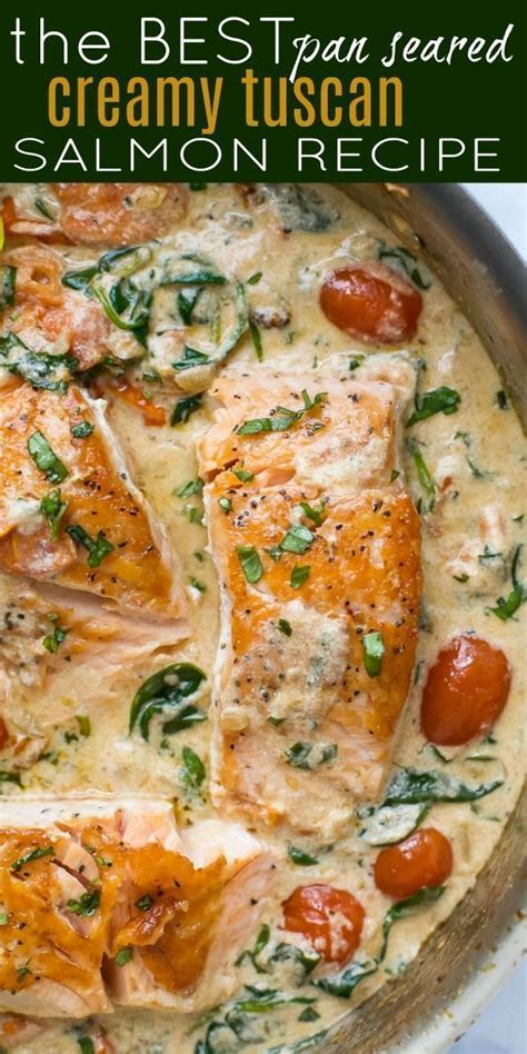 Creamy Garlic Tuscan Salmon One Pan Recipe The Chunky Chef Artofit