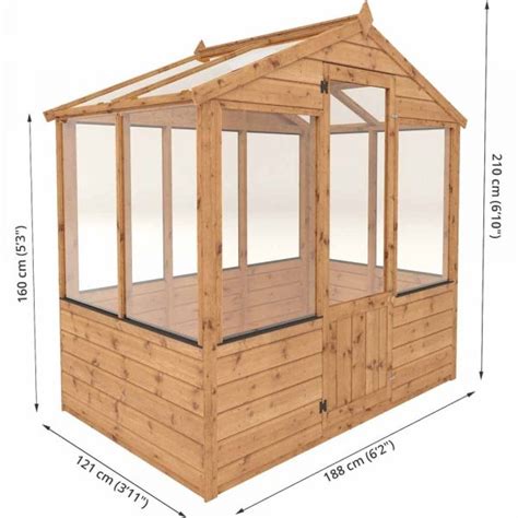 Mercia X Traditional Timber Greenhouse Shedmaster Uk Garden