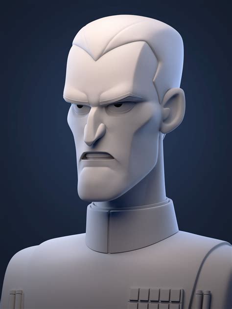ArtStation - Grand Moff Tarkin, Alexandre Arpentinier | Zbrush