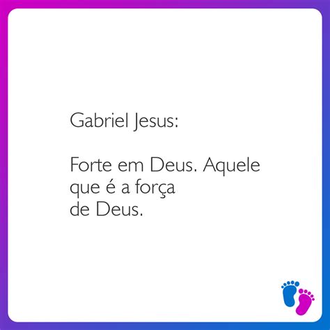 Significado Do Nome Gabriel Jesus