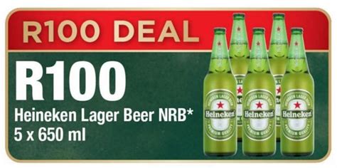 Heineken Lager Beer Nrb X Ml Offer At Ok Liquor