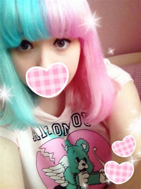 pink and blue hair on Tumblr