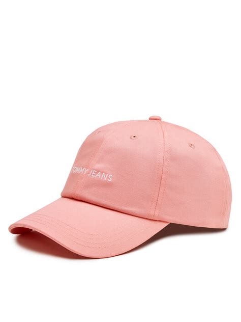 Cap Tommy Hilfiger Linear Logo AW0AW15845 Rosa Eschuhe De