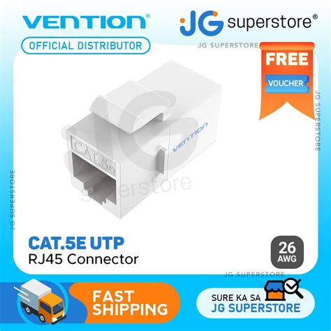 Vention RJ45 Connector CAT 5E UTP Keystone Jack Coupler for Network ...