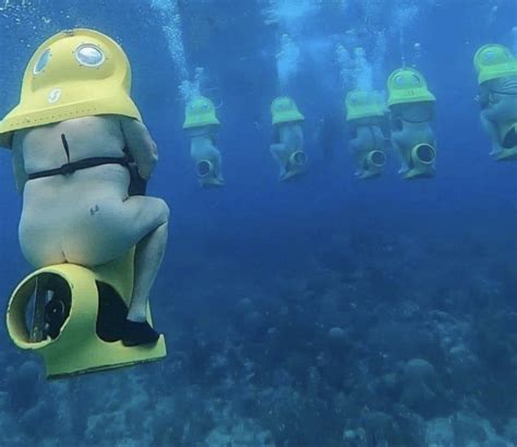 Naked Underwater Scooting Memes Imgflip