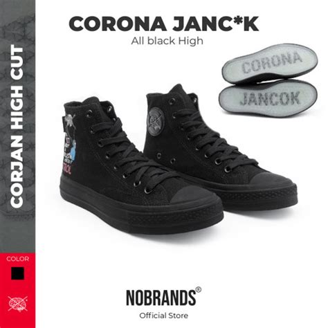 Promo Nobrands Corona Janc K Full Black Hi Original Kota Depok