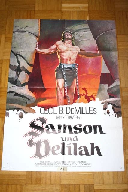 SAMSON UND DELILAH Hedy Lamarr Victor Mature Original Kinoplakat A WA EUR PicClick FR