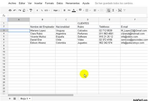 Agregar Hojas Y Nombrar Hojas De C Lculo Google Docs