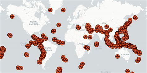 Interactive Map of USGS - M4.5+ Earthquakes (Last Month) • Live Earth ...