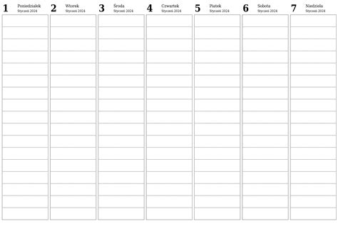 Kalendarz Tygodniowy Na 2024 Tsigroups