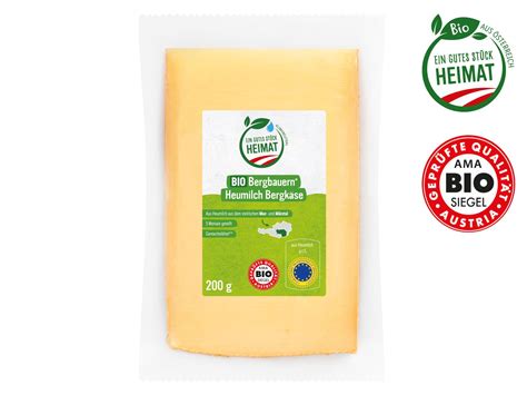 Bio Bergbauern Heumilch Bergkäse kaufen LIDL