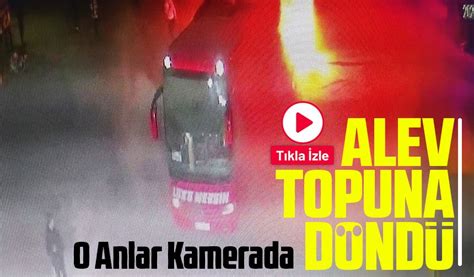 Ümraniye de Yolcu Otobüsü Alev Topuna Döndü O Anlar Kamerada Taka