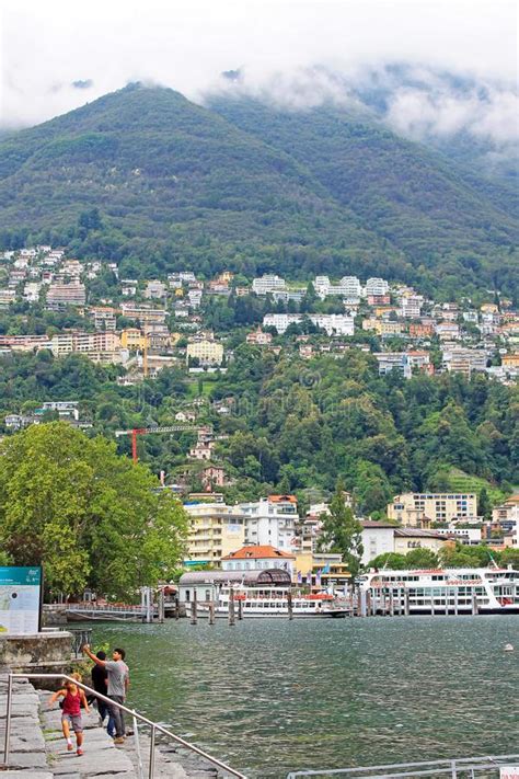 Locarno Switzerland On The Shore Of Lake Maggiore Editorial Stock Photo