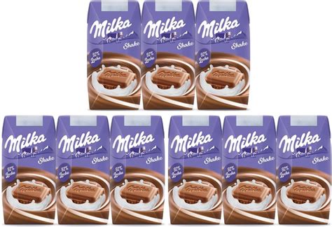 Milka Chocolate Flavour Creamy Milk Shake 9 X 200ml Delicious Milka