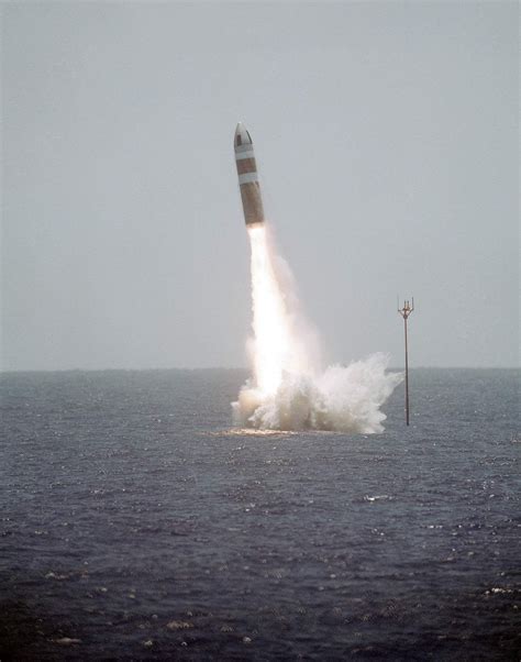 Poseidon Missle Launch From George C Marshall Ssbn 654 Slbm Mirv