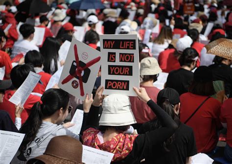 Spycam Porn Sparks Record Protests In South Korea Asia News AsiaOne