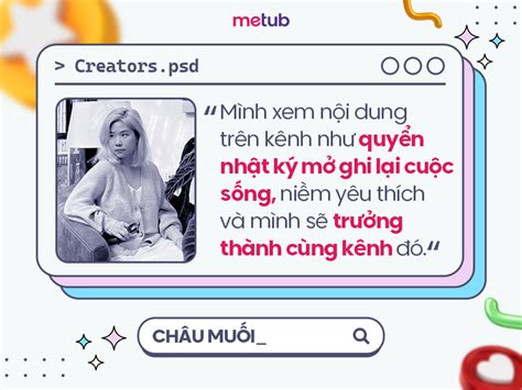 CHÂU MUỐI MÌNH XEM NỘI DUNG TRÊN KÊNH NHƯ QUYỂN NHẬT KÝ MỞ GHI LẠI