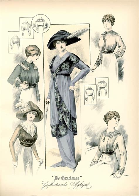 Dress And Shirtwaists 1912 The Netherlands De Gracieuse Edwardian