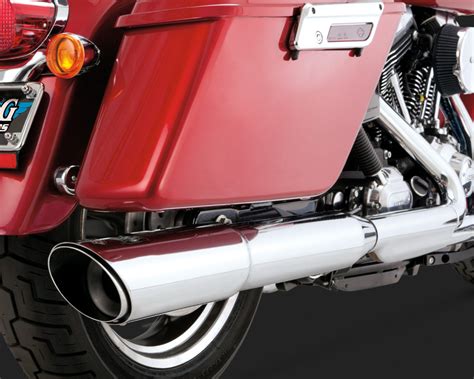 Vance And Hines Switchback Twin Slash 2 Into 1 Slip On Exhaust Chrome Harley Davidson Dyna 16801