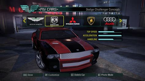 Need For Speed Carbon Dodge Challenger Concept Angie Youtube