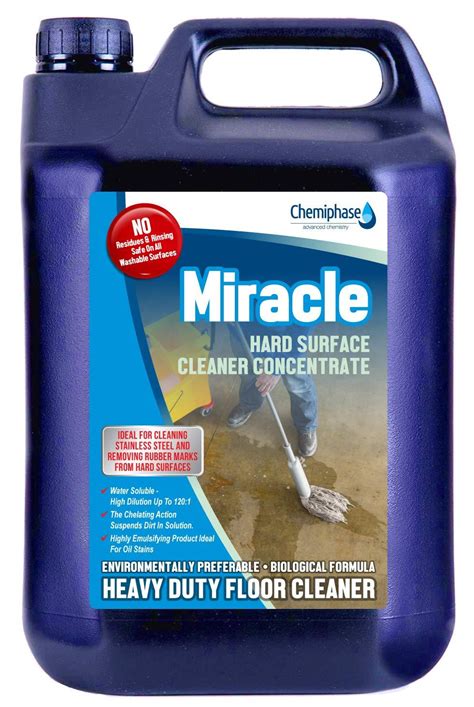 Miracle - Heavy Duty Hard Surface Cleaner Neutral Floor Cleaner - 5 Litres