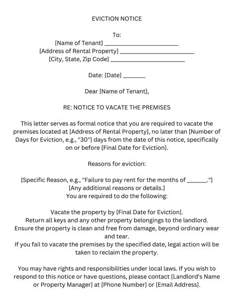 Digital Download Eviction Notice Template 2023 Edition Etsy