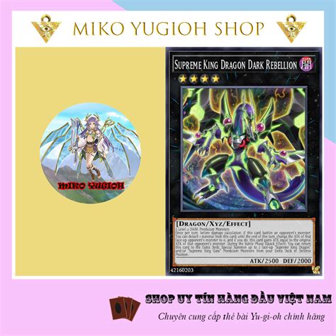 Miko Yugioh Thẻ Bài Yugioh Chính Hãng Tiếng Nhật Supreme King Dragon Dark Rebellion Ac03