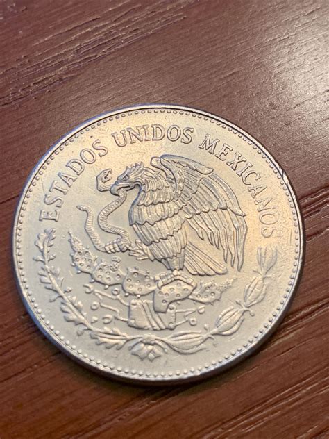 1984 Mexico 50 Pesos Coin Coyolxauhqui Templo Mayor EBay