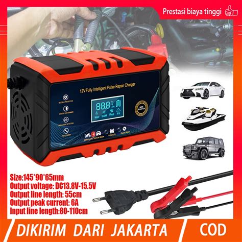 Jual V A Charger Aki Mobil Motor V Repair Aki Otomatis Charger Aki