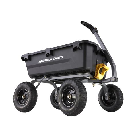 Gorilla Carts 7-cu ft Poly Yard Cart at Lowes.com