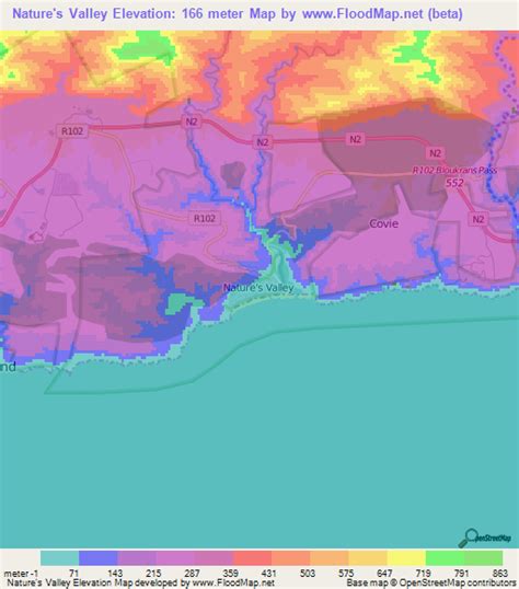 Elevation of Nature's Valley,South Africa Elevation Map, Topography, Contour