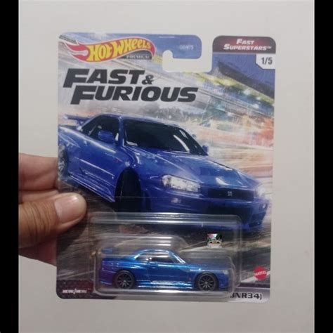 Jual Original Hot Wheels Fast And Furious Nissan Skyline R34 Five Superstars Premium Limited