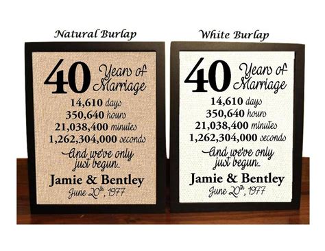 40th Wedding Anniversary 40 Year Wedding Anniversary 40th Wedding Anniversary T 40 Years