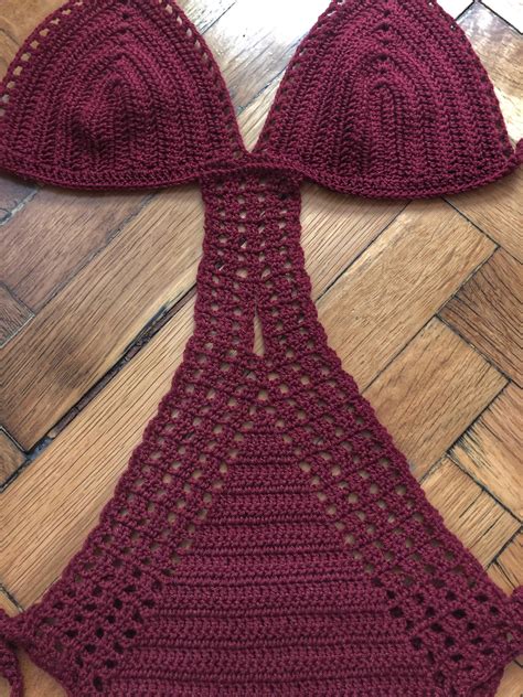 One Piece Swimwear Handmad Crochet Bikini Knitted Swimwear Gift For Women Halter Swimsuit