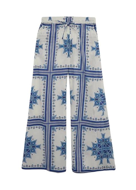 Printed Cotton Voile Beach Pants J Cathell