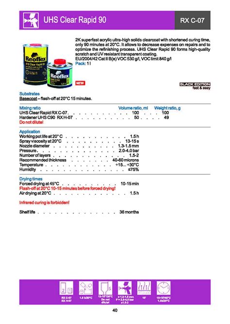 Reoflex UHS Clear Coat Rapid 90 2+1 - Reoflex offers a wide range of ...