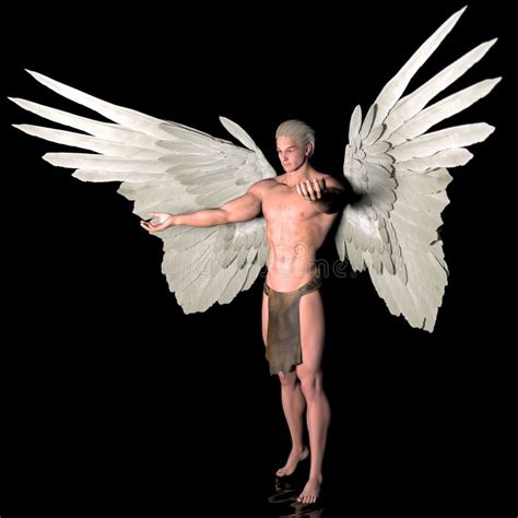 Nude Merman With Mermaid Tale Male Illustration Stock Illustration Illustration Of