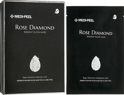 Diamond Powder Sheet Mask Medi Peel Rose Diamond Radiant Glow Mask