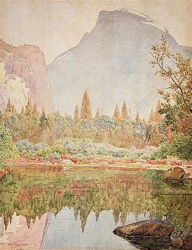 Gunnar Widforss Half Dome Yosemite Signed And Dated