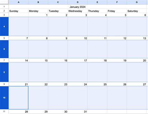 how to add calendar in google sheets