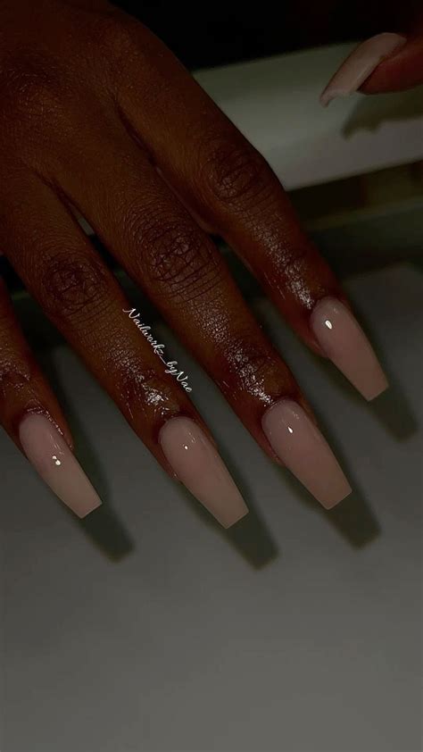 Pin By DerriniQue Coleman On Nails In Acrylic Nails Nude Ballerina Acrylic Nails