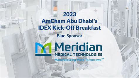 Meridian Medical Technologies Blue Sponsor Of 2023 AmCham Abu Dhabi