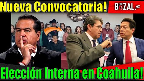 AMAGAN CON NUEVA CONVOCATORIA EN COAHUILA NI MARIO NI GUADIANA