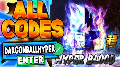 All New Secret Op Codes Dragon Ball Hyper Blood Roblox Youtube