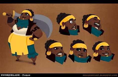 Swordblade Farah Johannes Helgeson Character Design Character