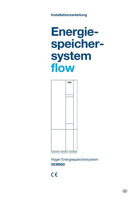 HAGER FLOW XEM900 INSTALLATIONSANLEITUNG Pdf Herunterladen ManualsLib