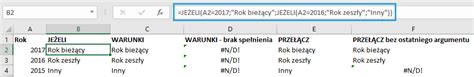 Co Nowego W Programie Excel Cz Funkcje Warunki Prze Cz