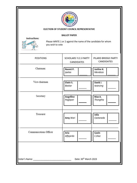 Ballot Paper | PDF