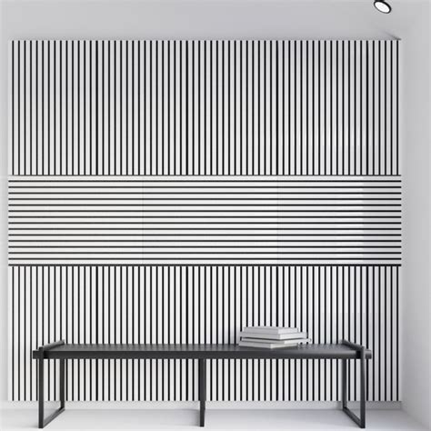 Акустические реечные стеновые панели STELLA Trend Белый купить на OZON ...